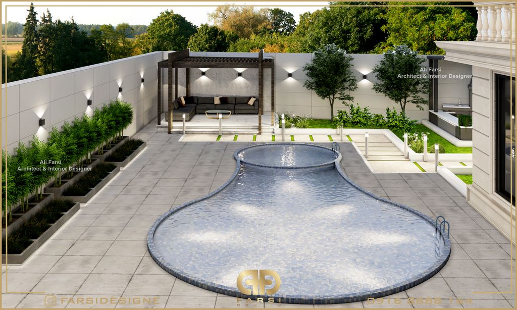 طراحی باغ ویلا در دزفول
