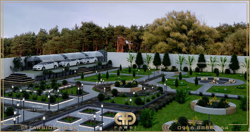 طراحی باغ ویلا در دزفول